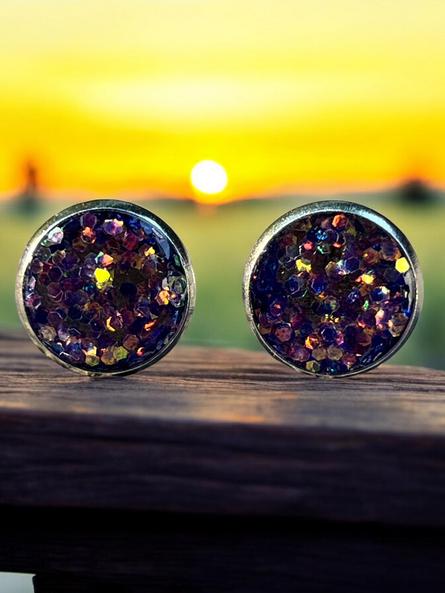 12mm Arabian Nights Studded Earrings