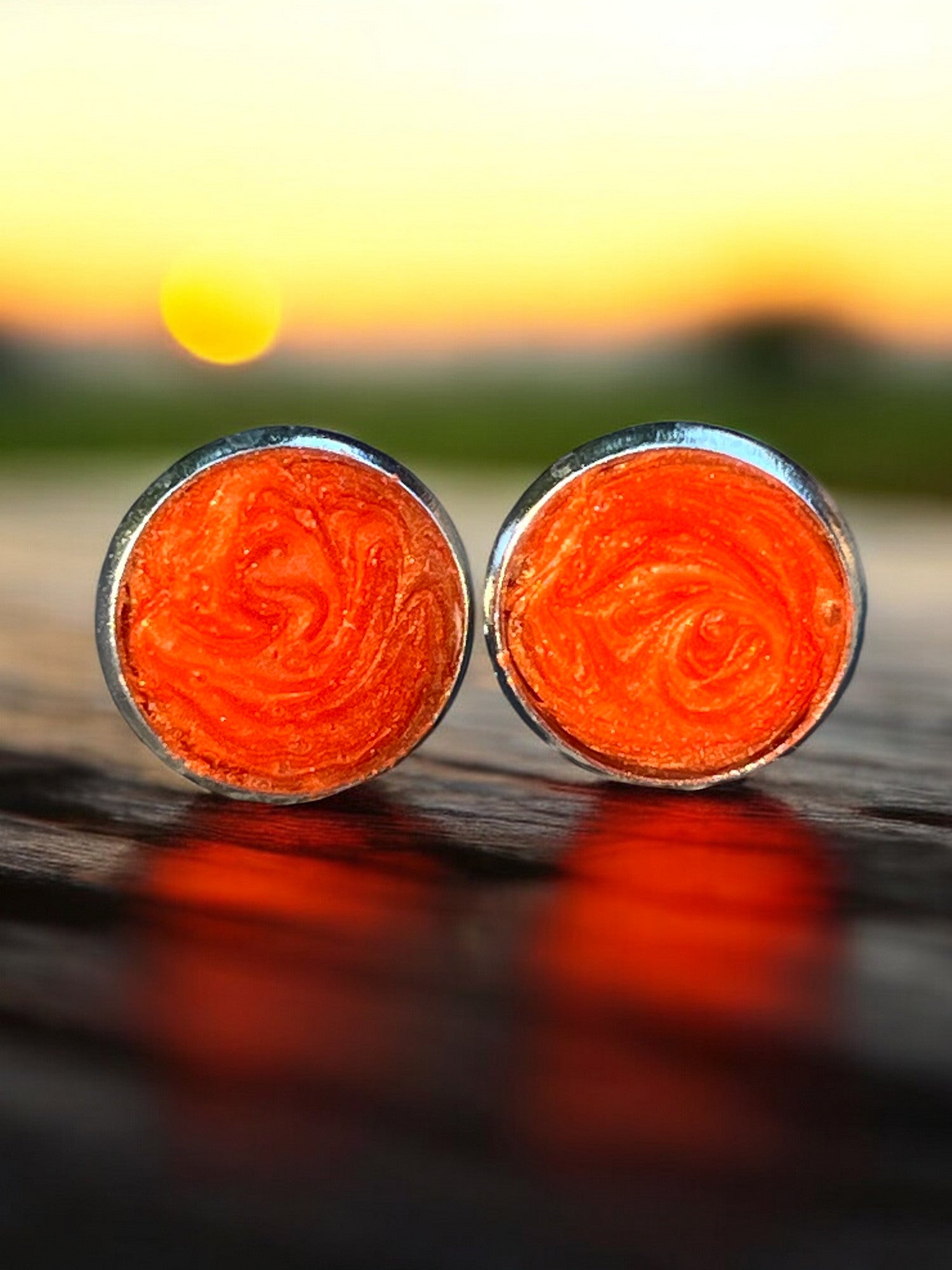 12mm Lava Studded Earrings