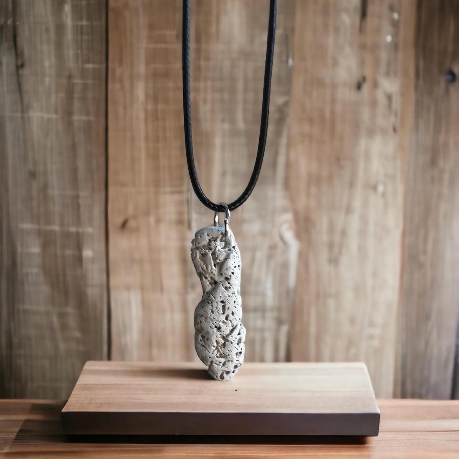 Coral Necklace With 18" adjustable leather neckalce