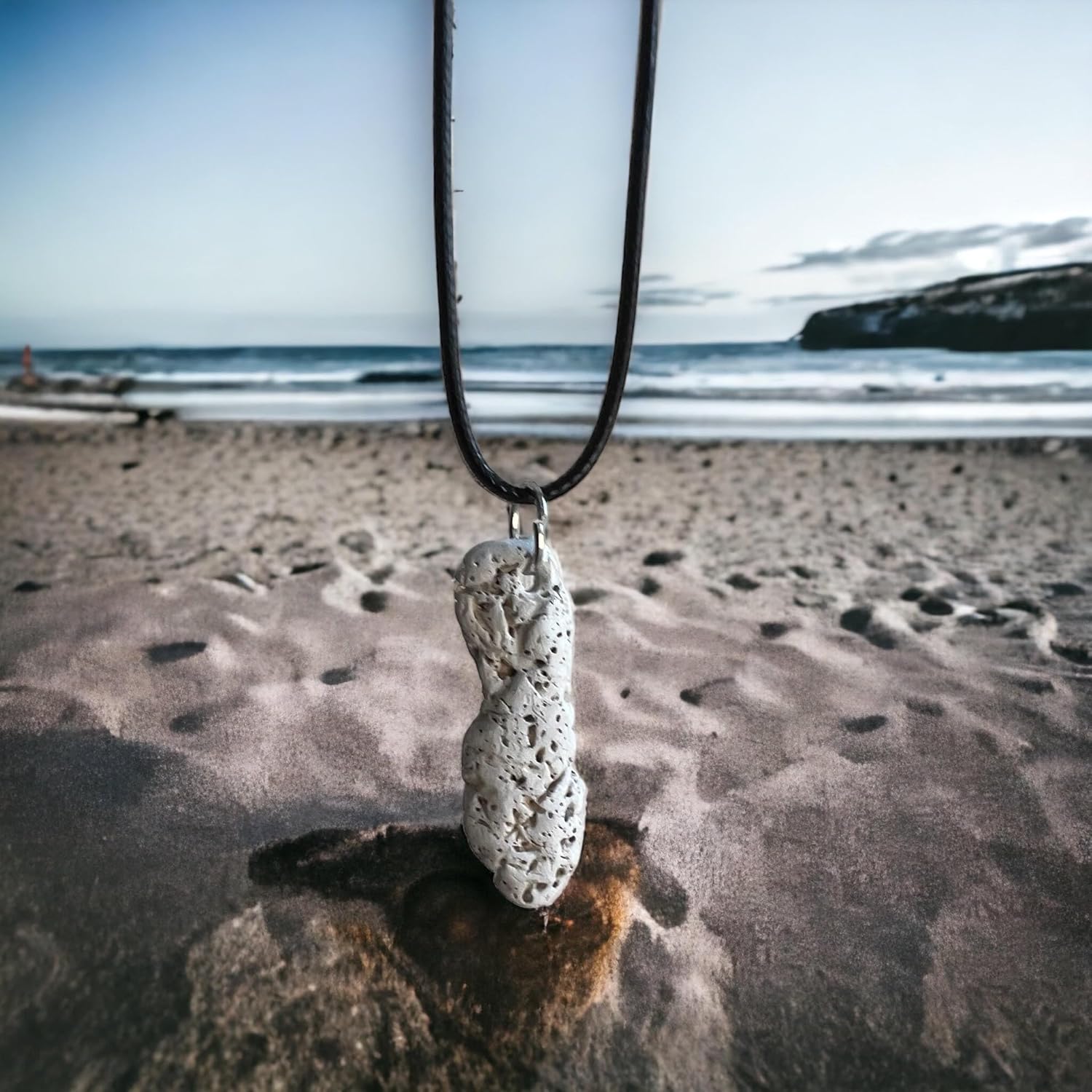 Coral Necklace With 18" adjustable leather neckalce