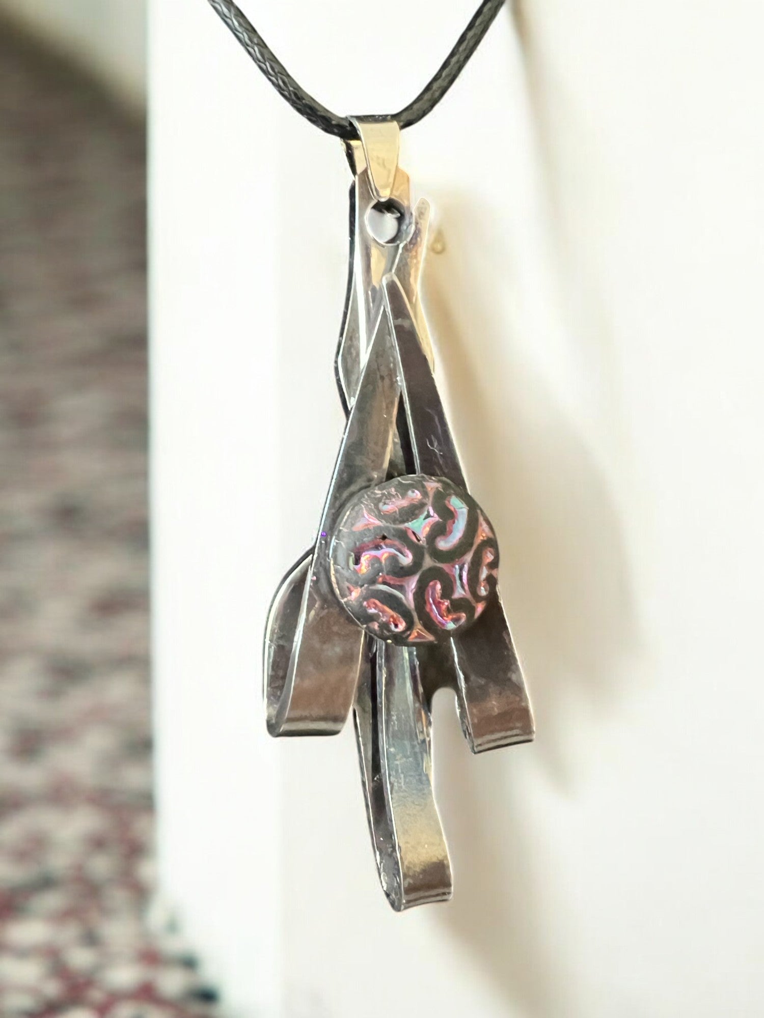 Rustic Handcrafted Metal Necklace