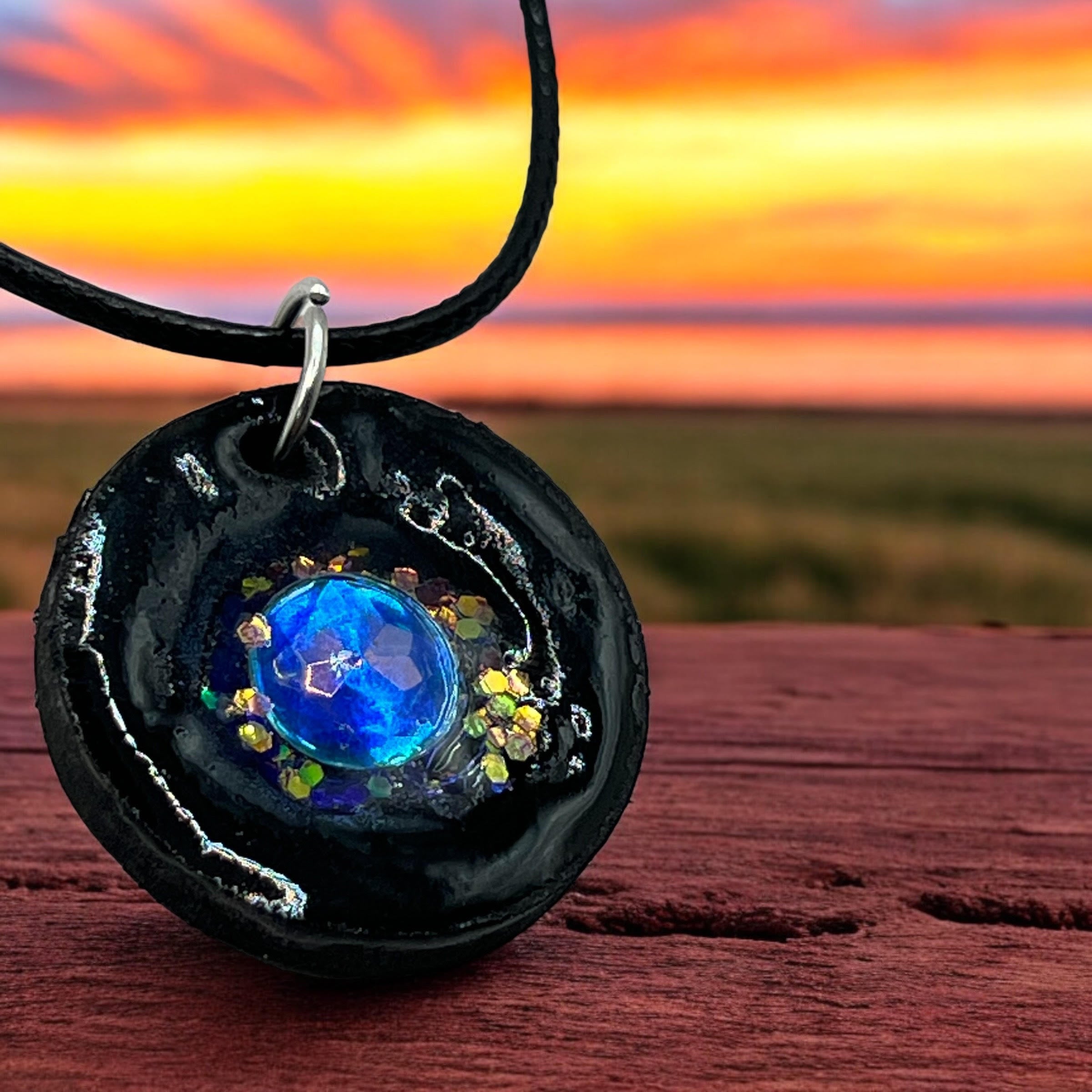Arabian Moon Pendant Necklace With 18" Adjustable Necklace